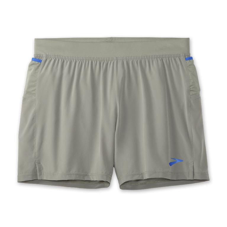 Brooks Sherpa 5 2-in-1 Running Shorts - Men's - Shadow/Bluetiful/LightGrey (92764-LSZU)